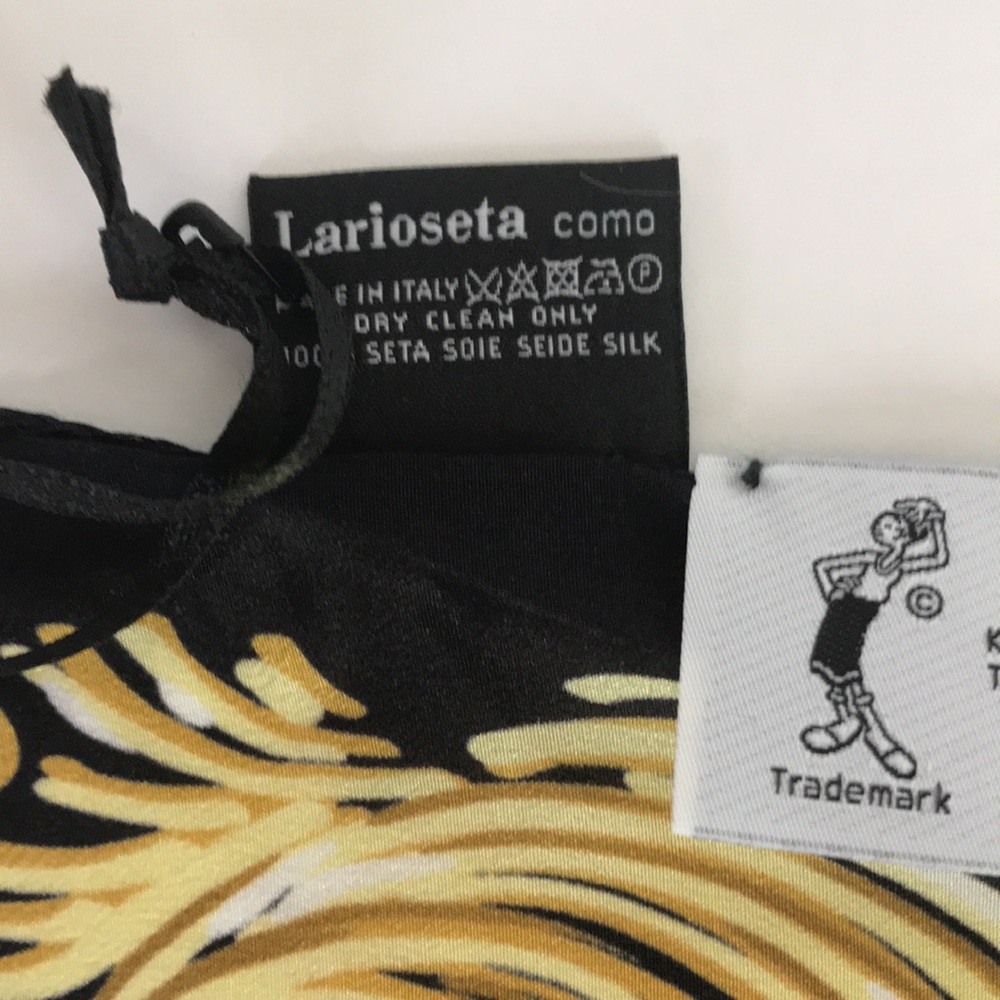 Boutique Moschino Scarf Olive Oyl Snorkeling Silk - Picture 7 of 8